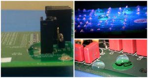 Nano-coatings protect circuit boards but do not require masking